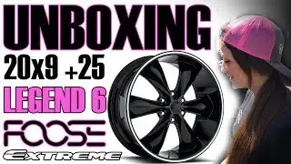 Foose Legend 6 20x9 +25 Wheel Rim Unboxing