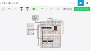 Decade counter using 4-bit binary counter