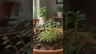 Growing Chia From Seed in a Pot 😲🌿 #shorts