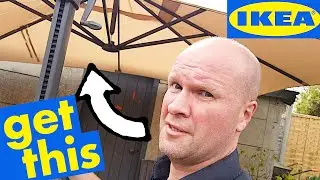 How this IKEA parasol transforms our garden: SEGLARO FOR THE WIN!
