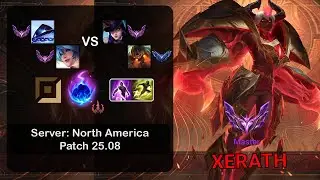 Xerath APC + Sona vs Caitlyn + Nautilus - NA Master - Patch 25.08