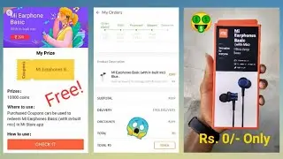 How to order mi earphone basic in Mi store 2020 | Using Mi get apps Earphone Coupon |@UditSaini