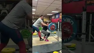 Coach Smashing a PR Front Squat at 110kgs/242lbs! #shorts #fitness