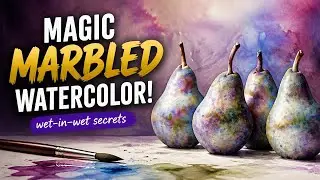 Master Watercolor! Create Stunning Marble Effects with Wet-in-Wet Technique | Tips & Painting Hacks