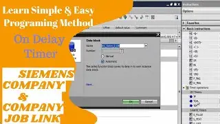 Siemens PLC On-Delay Timer/PLC Basic siemens lecture-4/by Bestway PK