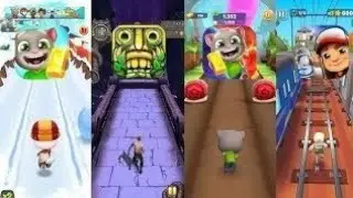 . Subway Surfers 🆚🆚 Talking Tom Gold Run 🌪️ Non-Stop Running Chaos!