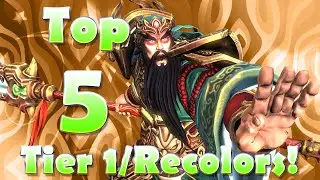 Top 5 List - Tier 1 Skins/Recolors [Smite]