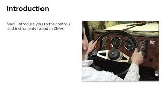 Entry-Level Driver Training: Control Systems/Dashboard