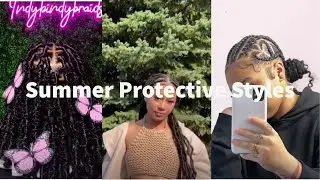 CUTE IDEAS FOR SUMMER PROTECTIVE STYLES I tiktok compilations
