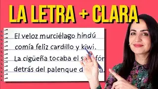 ✍️ CÓMO ESCRIBIR A MANO la LETRA CALIBRI