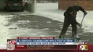 N. Kentucky counties cope with a foot of snow