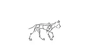 dog walk animation