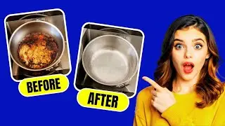 Magic Hack to Clean Burnt Sugar from A Pan FAST ⚡ (No Scrubbing Needed)