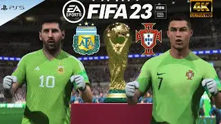 MESSI or RONALDO? Who is better goalkeeper? ARGENTINA vs PORTUGAL, PS5, 4K