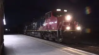 CN M301 Manifest Train CN 3279 и CN 2038 Locomotives Strathroy Sub