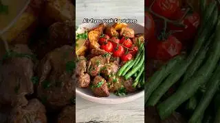 Air fryer steak & potatoes