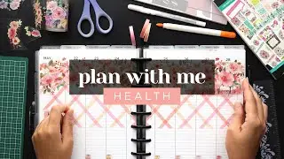PLAN WITH ME :: DECORATING A LINED VERTICAL LAYOUT IN A CLASSIC HAPPY PLANNER :: GARDEN PARTY