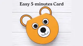 Easy DIY Teddy Bear Birthday Card | Handmade Paper Craft for Beginners