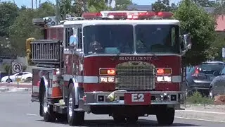 OCFA Engine 2 (Reserve) Responding