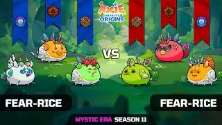 FEAR-RICE vs FEAR-RICE | SEASON 11 | AXIE INFINITY ORIGINS