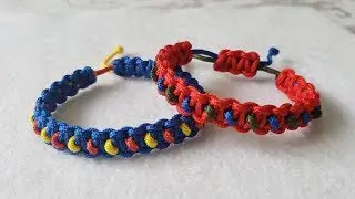 COMO HACER ESTA HERMOSA PULSERA DE HILO NUDO AJUSTABLE MACRAME