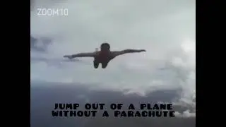 an Jumps from Plane Without a Parachute 😱 #youtubevideo