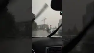 Латвия , Рига. Прячу машину на подземной парковке от града. Часть 7