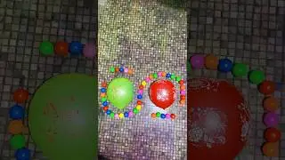 🟢🔴 colour balloons pop in reverse effects #balloon #asmr #oddlysatisfying #shorts