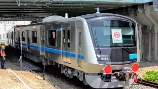【4K/甲種輸送】小田急電鉄5000形&times;6両(5052F) 川崎重工前 2020.6.29