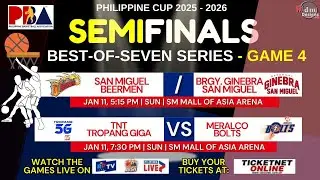 Pba Game Schedule of the Day | Jan 11, 2026 | Philippine Cup 2025-2026 | BEST OF SEVEN SERIES