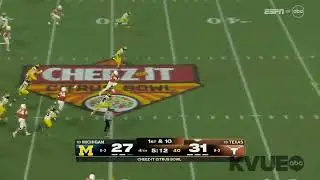 Arch Manning 60 yard touchdown run against Michigan in the Cheez-It Bowl game!!!!