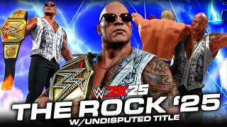 WWE 2K25: The Rock '25 Model /W Undisputed Title| WWE2K25 Pc Mods