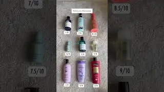 Rating all my shampoos for oily scalp, long hair, dry and frizzy hair lengths