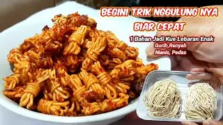MIE UWEL/MIE GULUNG KRIUK || IDE KUE LEBARAN,ISIAN TOPLES PEDAS MANIS