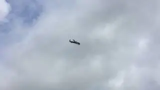 Flypast of Lancaster over Hamilton. 30/6/17.