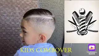 Kids cut| Kids comb-over haircut|