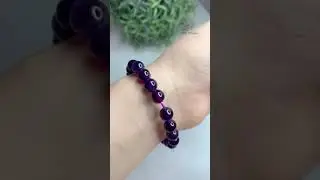 Stone Whisper - 7A high grade amethyst beads bracelet