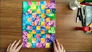 Görsel sanatlar dersi Doku çalışması(Çocuklar için resim )