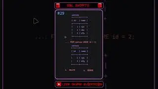 ❓ SQL SHORTS - 29 | Data Decides  #sql #mysql #coding #sqlshorts