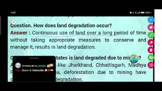 How does land degradation occur?