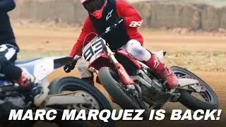 Marc Marquez trenuje na Ducati Desmo 450 MX #marcmarquez #marc #marquez #motogpnews