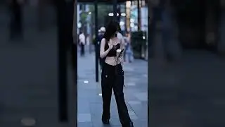 Beautiful chinese girl street fashion outfits style #chinesegirl #shorts #tiktok #trending #fashion