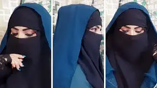 Saudi Look Niqab Style || Arabian Niqab Tutorial || Everyday Hijab Look For Abaya || Full Coverage 💕