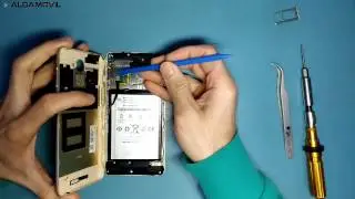 Desmontar bq U Plus - Reparar pantalla / Screen repair disassembly