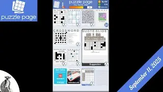 Daily Puzzles - September 11 2025 - Puzzle Page
