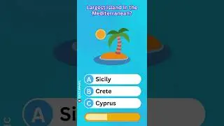 Largest island in the Mediterranean? FJCCB #QuizMagic #ViralQuiz
