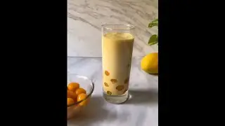 Yeh Dil Mango More🥭 Bubble Tea, we make Boba at home | Boba Milk Tea Recipe #shorts #boba #bubbletea