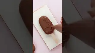Satisfying Chocolate Cakepop Ice Cream #shorts #sweettime #cakepop