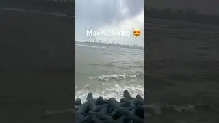 Marine Lines in monsoon #marinelines #beach #mumbai #shorts #shortvideo #short