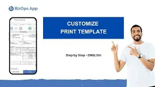 How to add Phone Number and Email in Print Template Header | English | Mobile